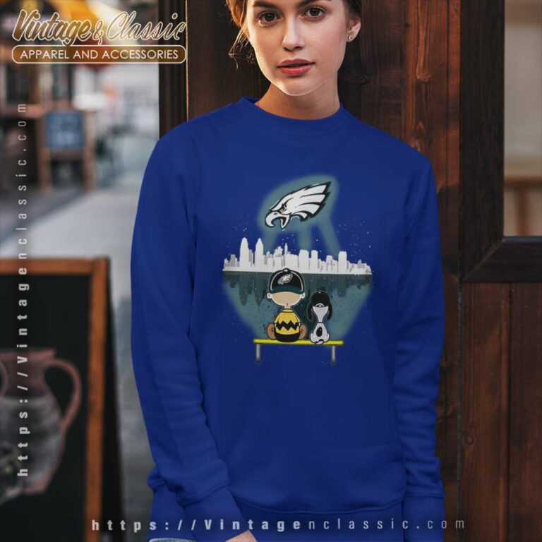 Charlie Brown Snoopy Dog Watching City Philadelphia Eagles Sweatshirt Charlie Brown Snoopy Dog Watching City Philadelphia Eagles Sweatshirt