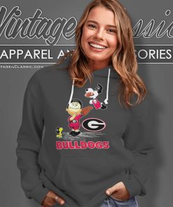 Charlie Brown Snoopy Georgia Bulldogs Christmas Hoodie