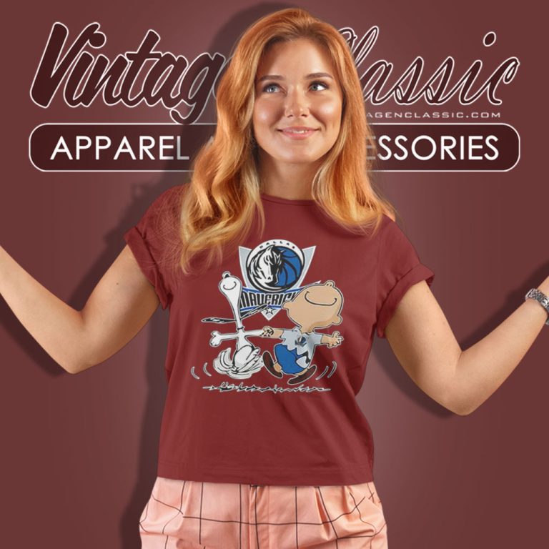 Charlie Brown Snoopy Happy Dallas Mavericks Women T Shirt Charlie Brown Snoopy Happy Dallas Mavericks Women T Shirt