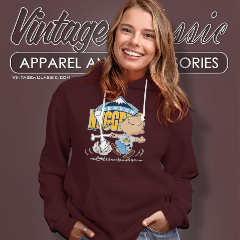 Charlie Brown Snoopy Happy Denver Nuggets Hoodie Charlie Brown Snoopy Happy Denver Nuggets Hoodie