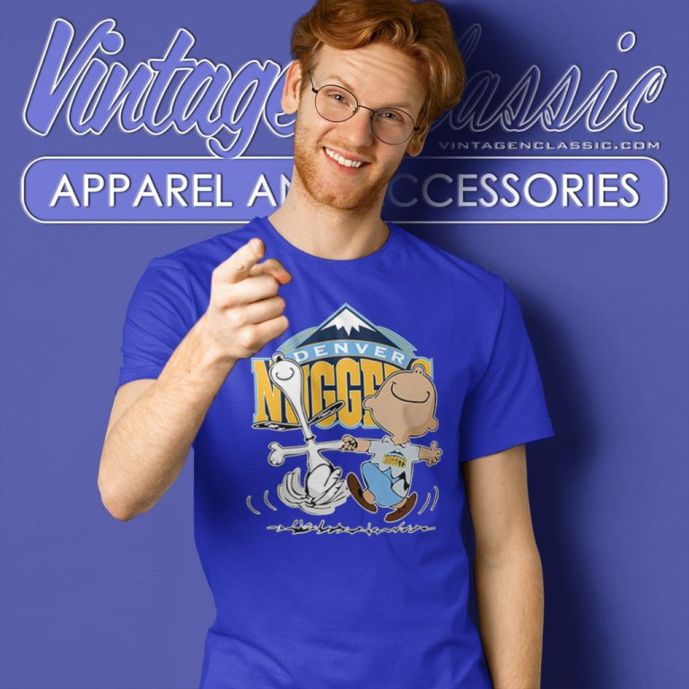 Charlie Brown Snoopy Happy Denver Nuggets T Shirt Charlie Brown Snoopy Happy Denver Nuggets T Shirt