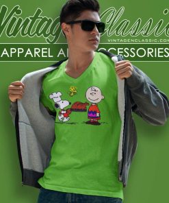 Charlie Brown Snoopy Happy Thanksgiving 2023 V Neck TShirt
