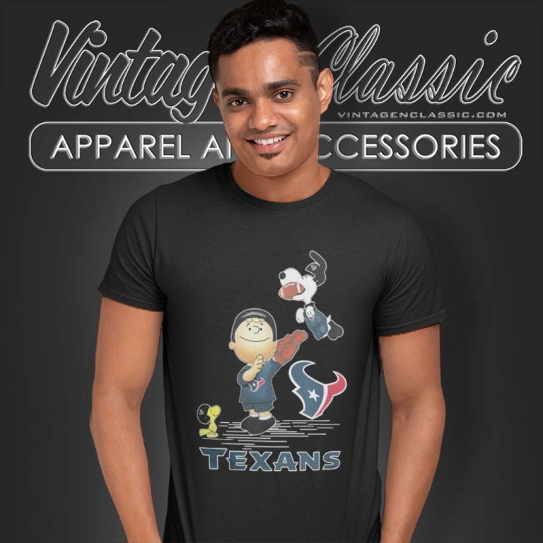 Charlie Brown Snoopy Houston Texans Christmas T Shirt Charlie Brown Snoopy Houston Texans Christmas T Shirt