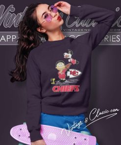 Charlie Brown Snoopy Kansas City Chiefs Christmas Sweatshirt