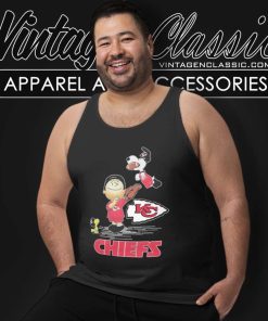 Charlie Brown Snoopy Kansas City Chiefs Christmas Tank Top Racerback