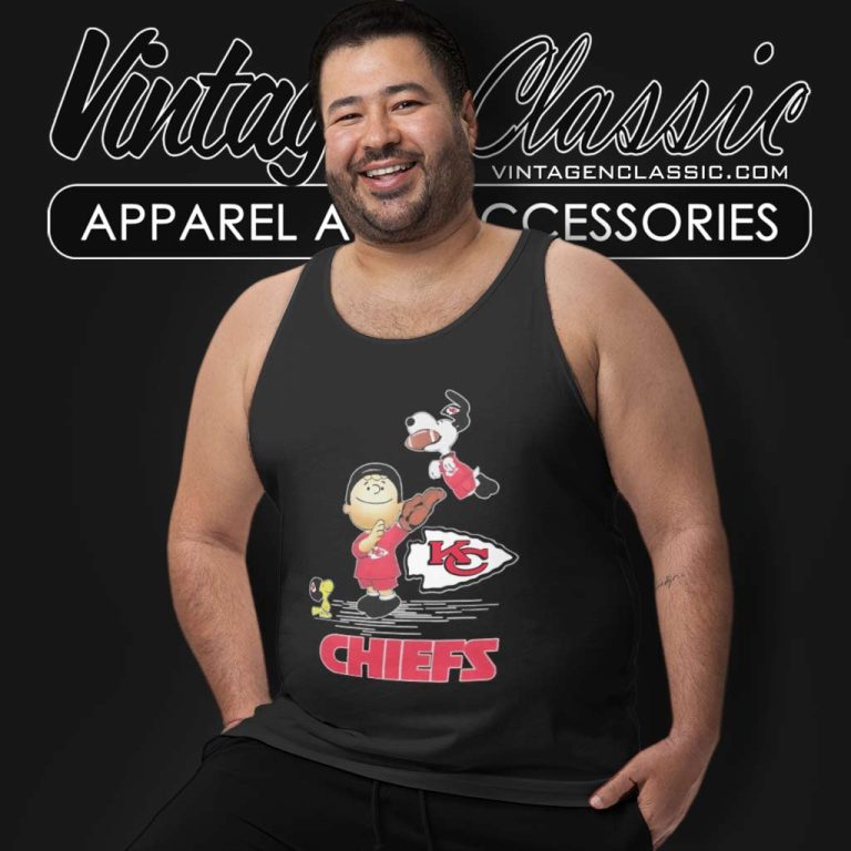 Charlie Brown Snoopy Kansas City Chiefs Christmas Tank Top Racerback Charlie Brown Snoopy Kansas City Chiefs Christmas Tank Top Racerback