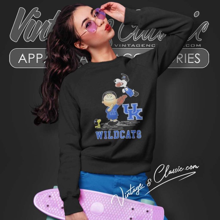 Charlie Brown Snoopy Kentucky Wildcats Christmas Sweatshirt Charlie Brown Snoopy Kentucky Wildcats Christmas Sweatshirt