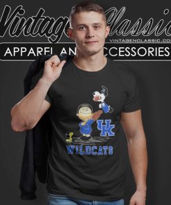 Charlie Brown Snoopy Kentucky Wildcats Christmas T Shirt