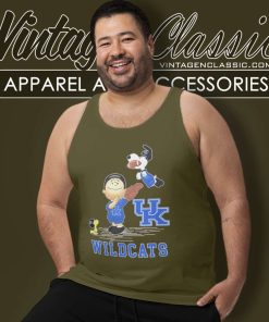 Charlie Brown Snoopy Kentucky Wildcats Christmas Tank Top Racerback