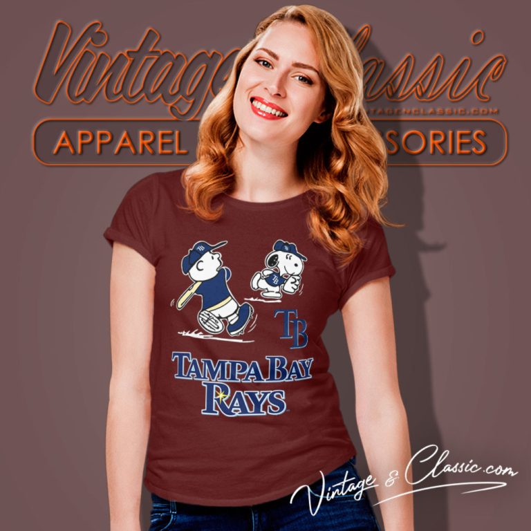 Charlie Brown Snoopy Playing Baseball Tampa Bay Rays Women T Shirt Charlie Brown Snoopy Playing Baseball Tampa Bay Rays Women T Shirt