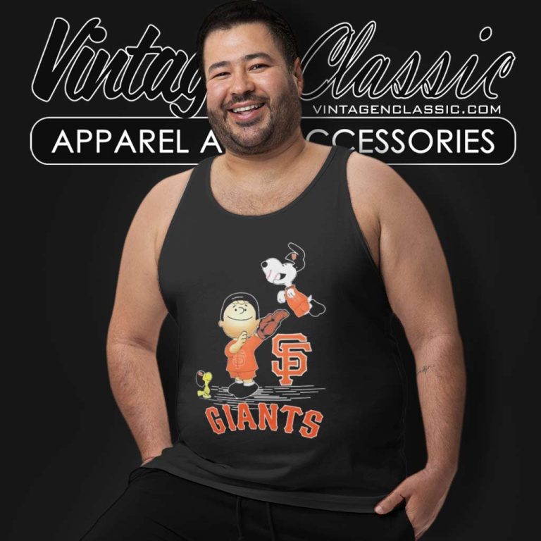 Charlie Brown Snoopy San Francisco Giants Christmas Tank Top Racerback Charlie Brown Snoopy San Francisco Giants Christmas Tank Top Racerback