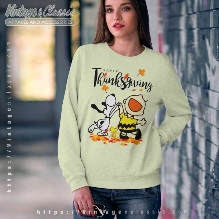 Charlie Brown Snoopy Thanksgiving Sweatshirt Charlie Brown Snoopy Thanksgiving Sweatshirt