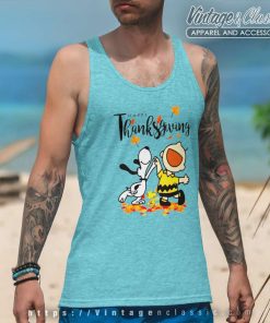 Charlie Brown Snoopy Thanksgiving Shirt 6 Charlie Brown Snoopy Thanksgiving Tank Top Racerback