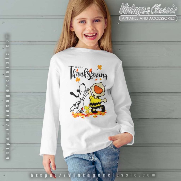 Charlie Brown Snoopy Thanksgiving kids Longsleeve Charlie Brown Snoopy Thanksgiving kids Longsleeve