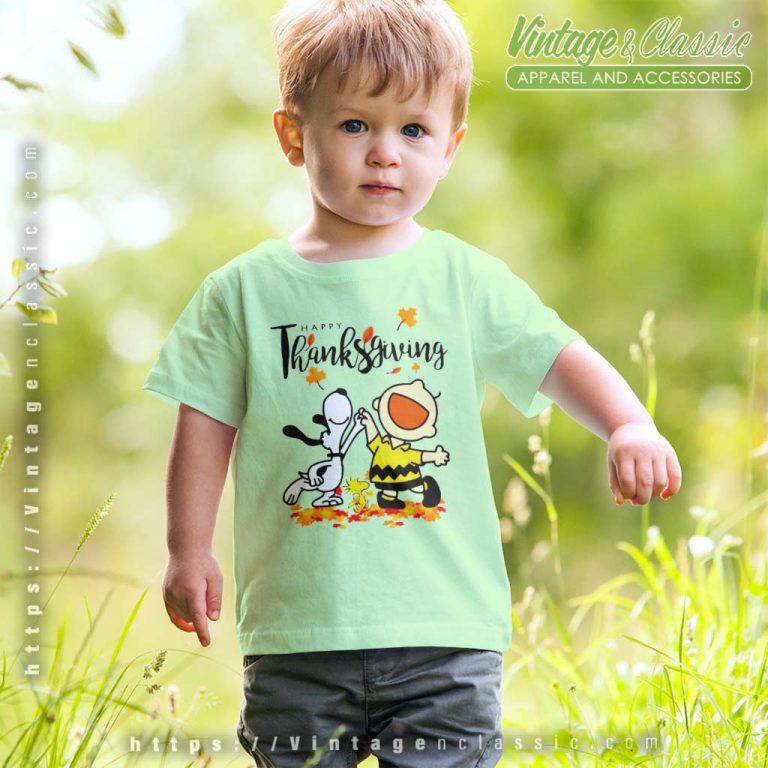 Charlie Brown Snoopy Thanksgiving kids tshirt Charlie Brown Snoopy Thanksgiving kids tshirt