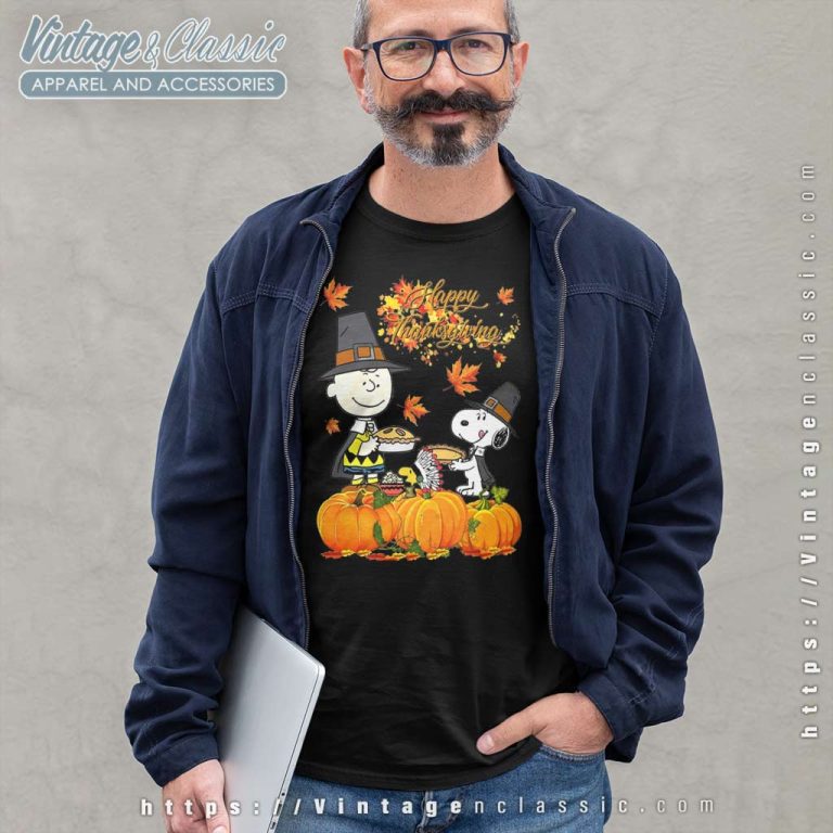 Charlie Brown Snoopy Turkey Thanksgiving Long Sleeve Tee Charlie Brown Snoopy Turkey Thanksgiving Long Sleeve Tee