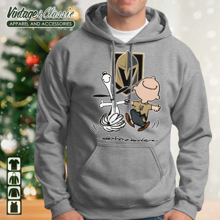 Charlie Brown Snoopy Vegas Golden Knights Hoodie Charlie Brown Snoopy Vegas Golden Knights Hoodie