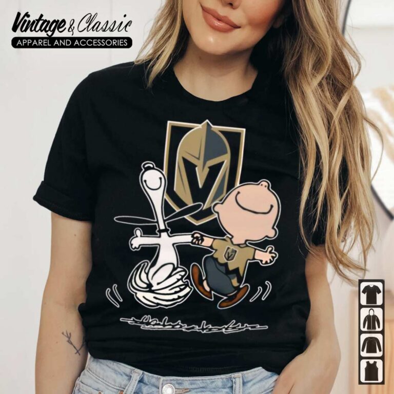 Charlie Brown Snoopy Vegas Golden Knights T shirt Charlie Brown Snoopy Vegas Golden Knights T shirt