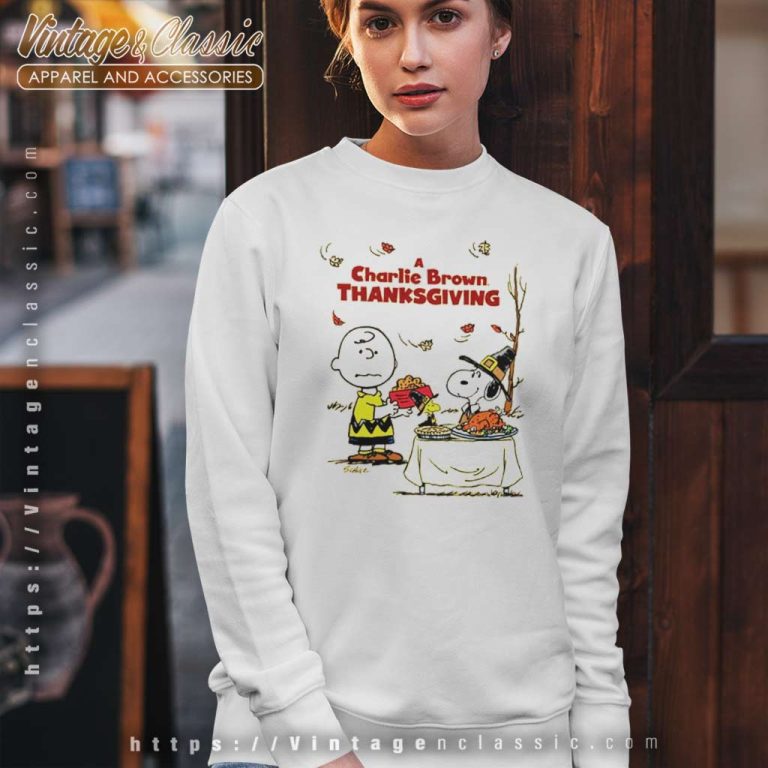 Charlie Brown Thanksgiving Snoopy Sweatshirt Charlie Brown Thanksgiving Snoopy Sweatshirt