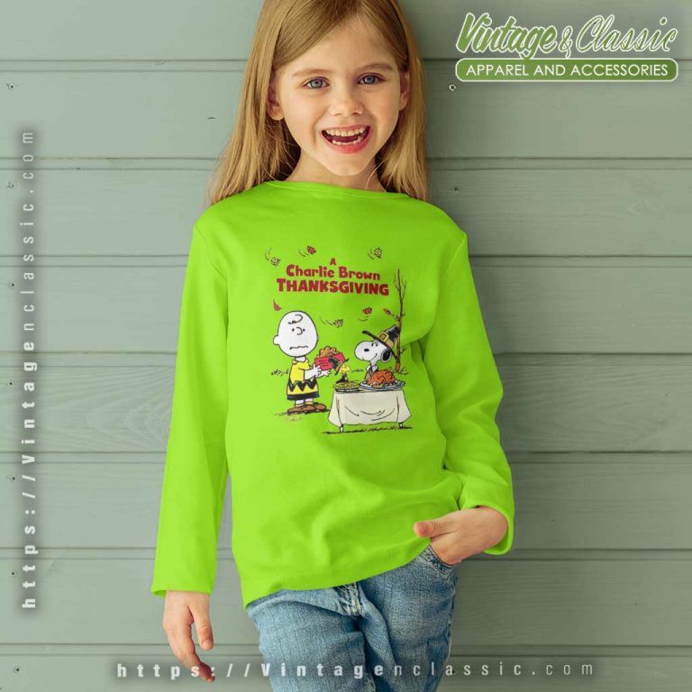 Charlie Brown Thanksgiving Snoopy kids Longsleeve Charlie Brown Thanksgiving Snoopy kids Longsleeve