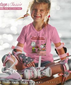 Charlie Brown Thanksgiving Snoopy kids Vneck