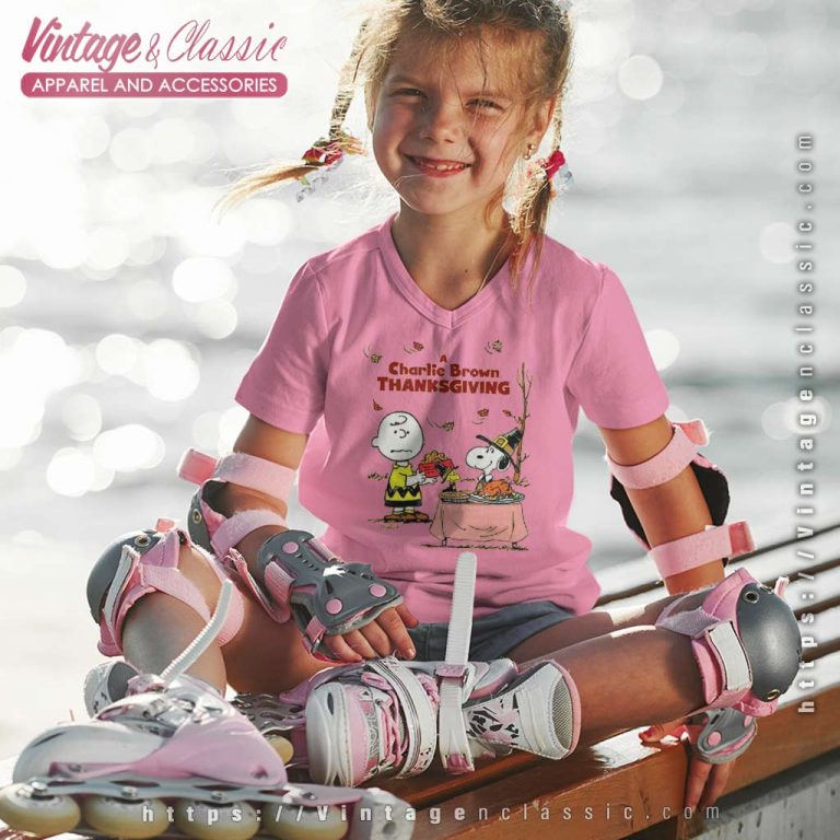 Charlie Brown Thanksgiving Snoopy kids Vneck Charlie Brown Thanksgiving Snoopy kids Vneck