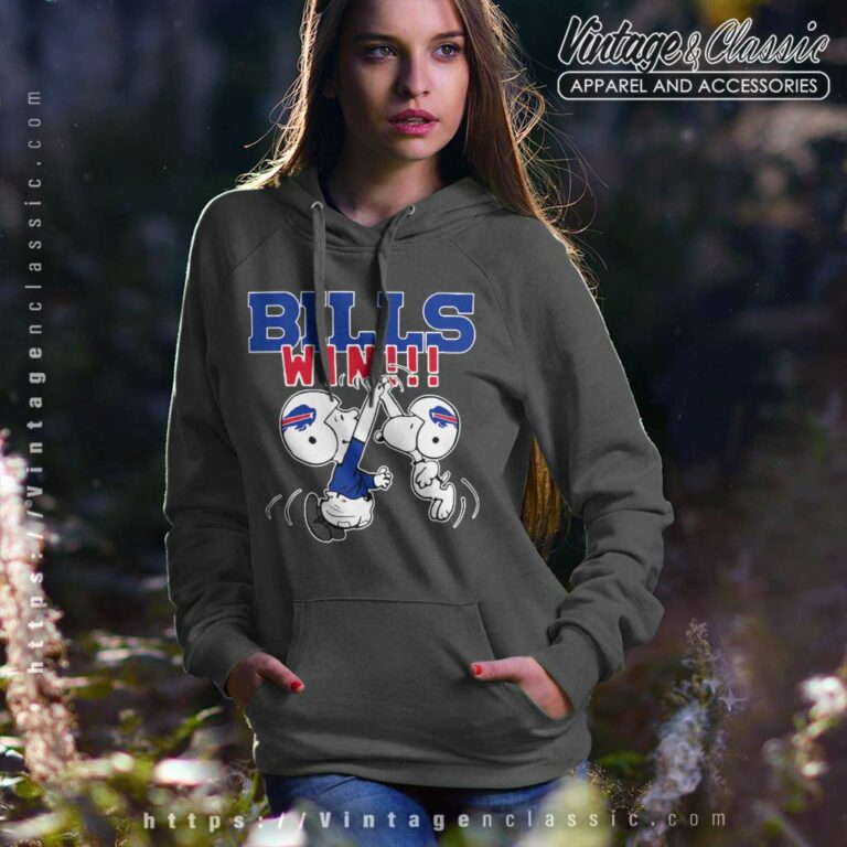 Charlie Snoopy High Five Buffalo Bills Win Hoodie Charlie Snoopy High Five Buffalo Bills Win Hoodie