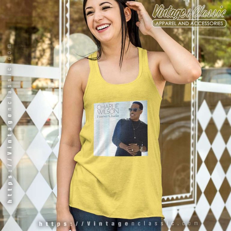 Charlie Wilson Album Forever Charlie Tank Top Racerback Charlie Wilson Album Forever Charlie Tank Top Racerback