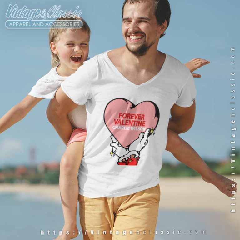 Charlie Wilson Forever Valentine V Neck TShirt Charlie Wilson Forever Valentine V Neck TShirt