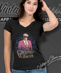 Charlie Wilson Love Charlie Life Of The Party V Neck TShirt