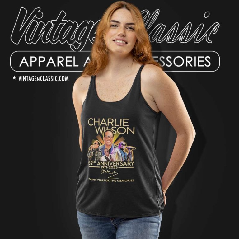 Charlie Wilson Shirt 52nd Anniversary 19712 2023 Thank You For The Memories Signatures Tank Top Racerback Charlie Wilson Shirt 52nd Anniversary 19712 2023 Thank You For The Memories Signatures Tank Top Racerback