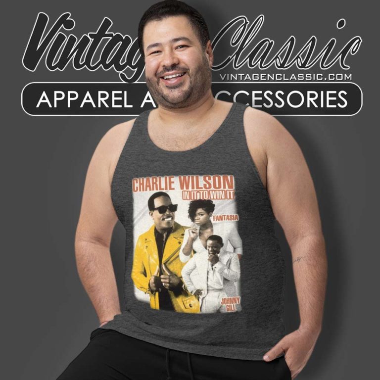 Charlie Wilson Shirt In It To Win It 2017 Black Tour Tank Top Racerback Charlie Wilson Shirt In It To Win It 2017 Black Tour Tank Top Racerback