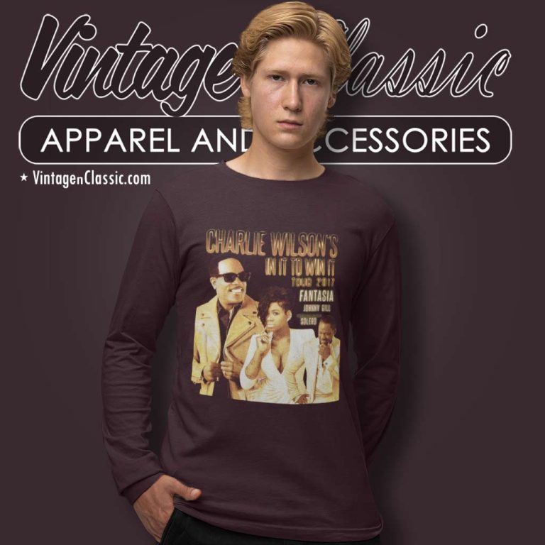 Charlie Wilson Shirt In It To Win It Tour 2017 Long Sleeve Tee Charlie Wilson Shirt In It To Win It Tour 2017 Long Sleeve Tee