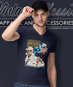 Charlie Wilson Shirt With Kem Joe Forever Tour 2015 V Neck TShirt