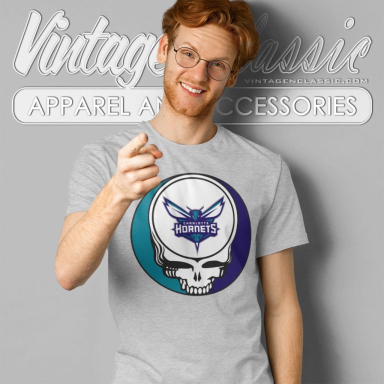 Charlotte Hornets Grateful Dead Steal Your Face T Shirt Charlotte Hornets Grateful Dead Steal Your Face T Shirt
