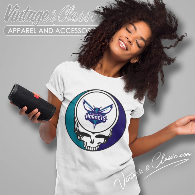 Charlotte Hornets Grateful Dead Steal Your Face Women T Shirt Charlotte Hornets Grateful Dead Steal Your Face Women T Shirt