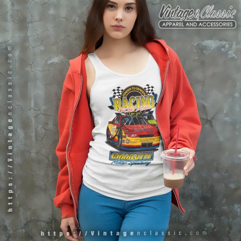 Charlotte Motor Speedway Nascar Racing 500 Miles Tank Top Racerback Charlotte Motor Speedway Nascar Racing 500 Miles Tank Top Racerback