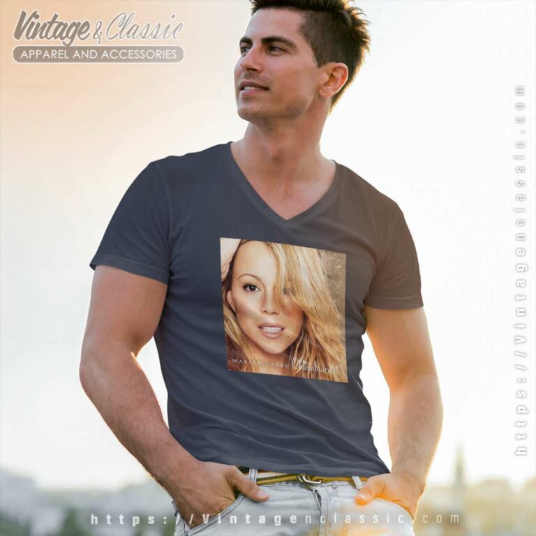 Charmbracelet Album Cover Mariah Carey V Neck TShirt Charmbracelet Album Cover Mariah Carey V Neck TShirt