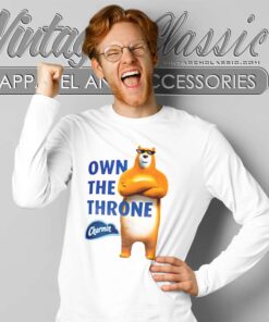 Charmin Bear Hoodie Own The Throne Comfort Colors Long Sleeve Tee