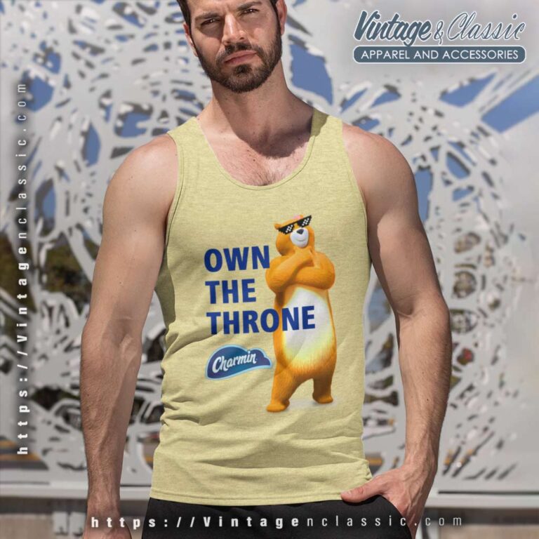 Charmin Bear Own The Throne Tank Top Racerback Charmin Bear Own The Throne Tank Top Racerback