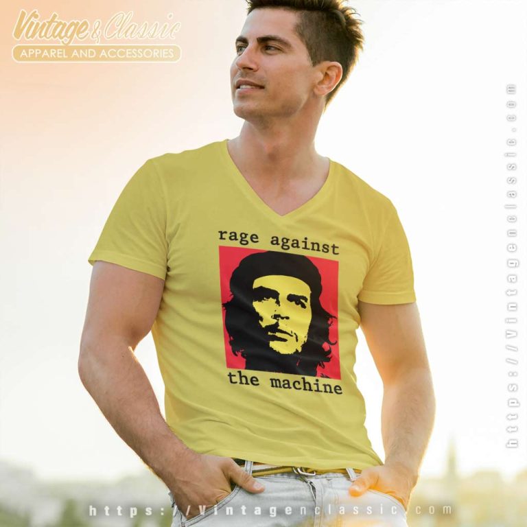 Che Guevara Rage Against The Machine V Neck TShirt Che Guevara Rage Against The Machine V Neck TShirt
