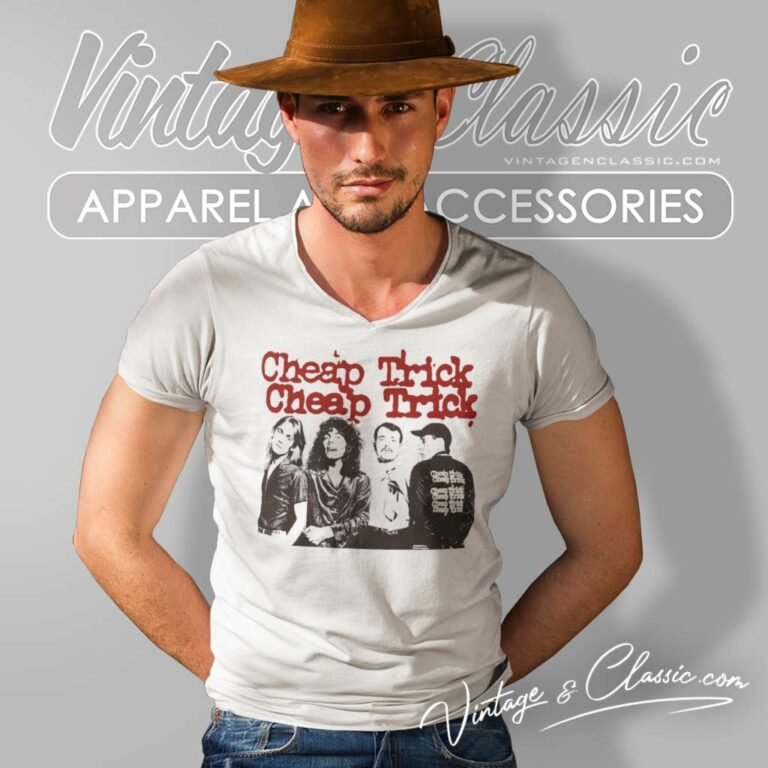 Cheap Trick 1988 Concert V Neck TShirt Cheap Trick 1988 Concert V Neck TShirt