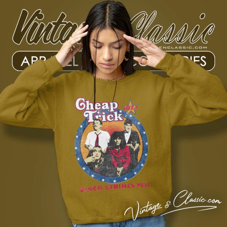 Cheap Trick Clock Strikes Ten Sweatshirt Cheap Trick Clock Strikes Ten Sweatshirt