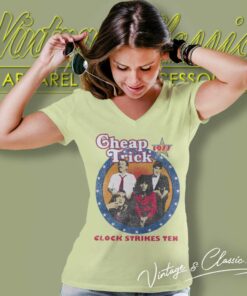 Cheap Trick Clock Strikes Ten V Neck TShirt