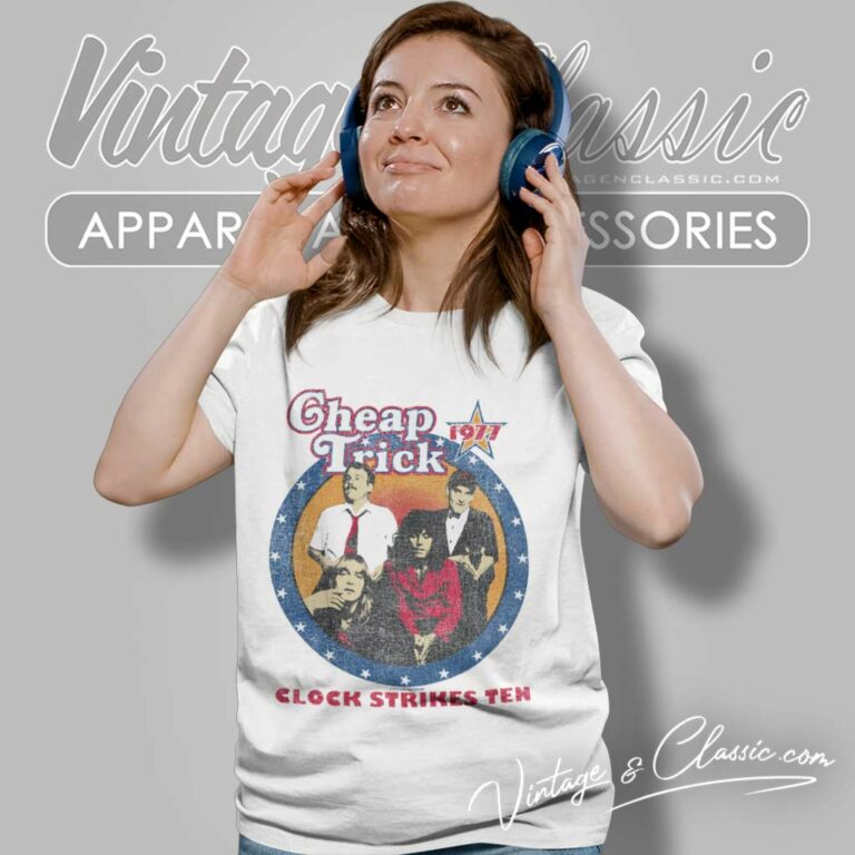 Cheap Trick Clock Strikes Ten Women TShirt Cheap Trick Clock Strikes Ten Women TShirt
