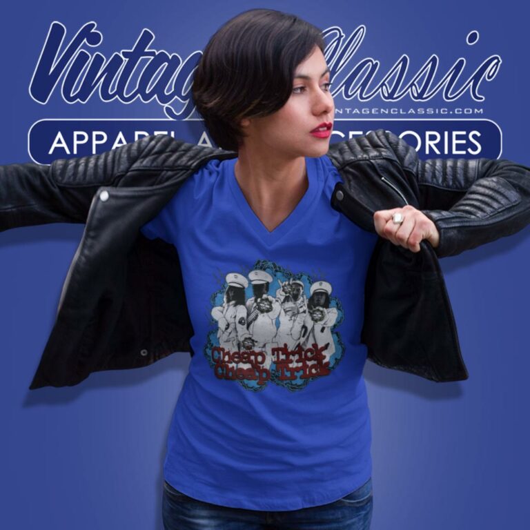 Cheap Trick Dream Police V Neck TShirt Cheap Trick Dream Police V Neck TShirt