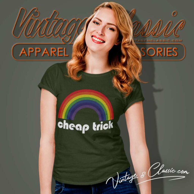 Cheap Trick Rainbow Women TShirt Cheap Trick Rainbow Women TShirt