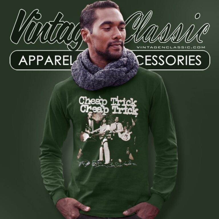 Cheap Trick Signatures Long Sleeve Tee Cheap Trick Signatures Long Sleeve Tee