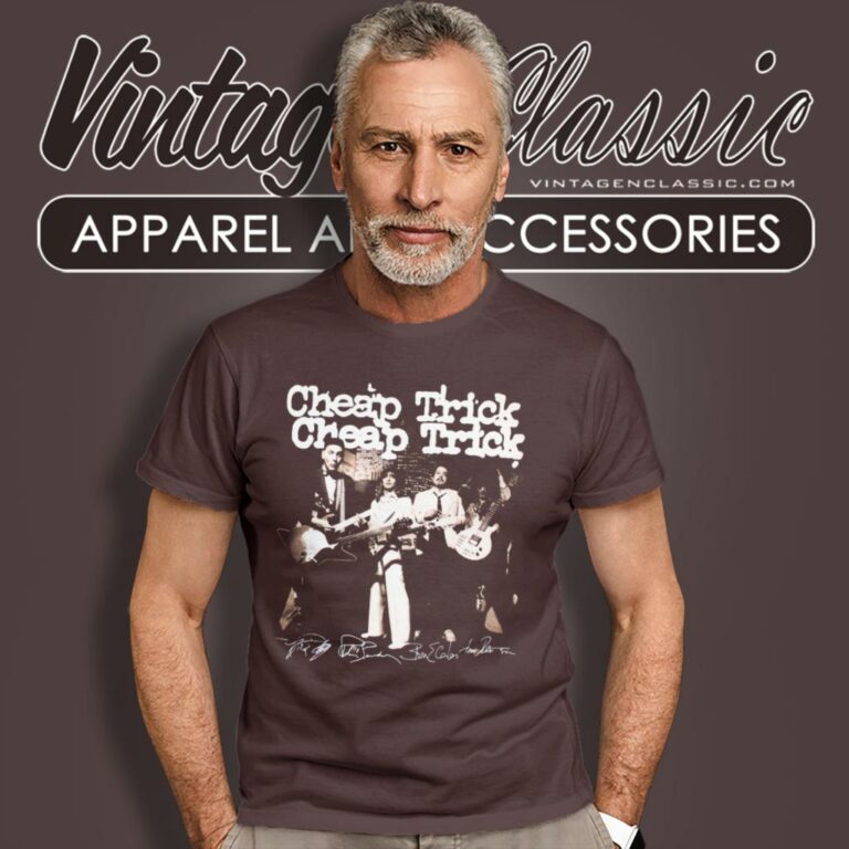 Cheap Trick Signatures T Shirt Cheap Trick Signatures T Shirt
