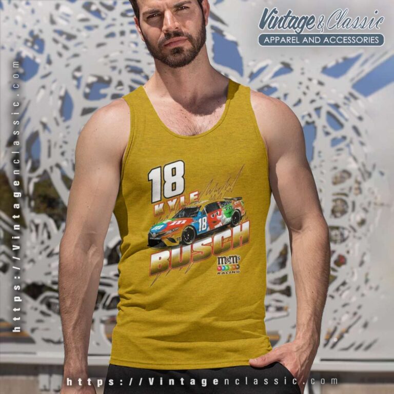 Checkered Flag Sports Kyle Busch 2022 Groove Tank Top Racerback Checkered Flag Sports Kyle Busch 2022 Groove Tank Top Racerback